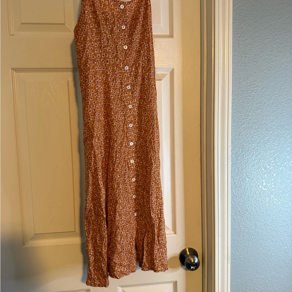 Derek Heart Orange Floral Dress